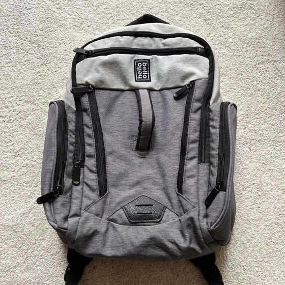 Hello Bello Handbags - Hello Bello‎ Backpack Diaper Bag Gray Multiple Compartments Travel